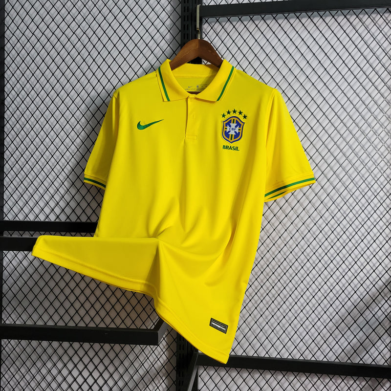 Camisa Polo Brasil - Amarela