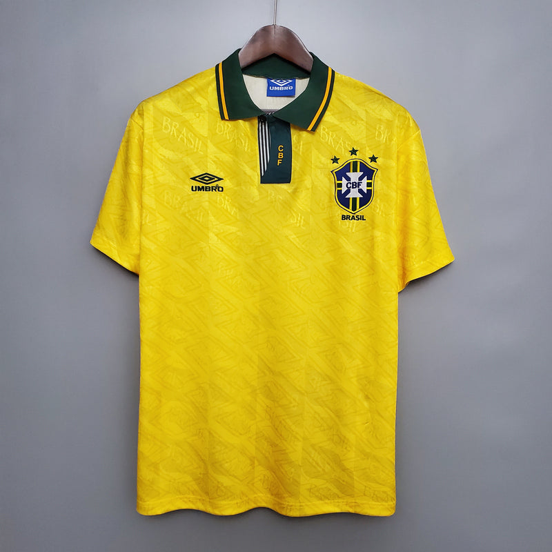 Camisa Brasil Home 91/93 - Versão Retro