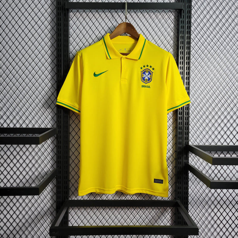 Camisa Polo Brasil - Amarela