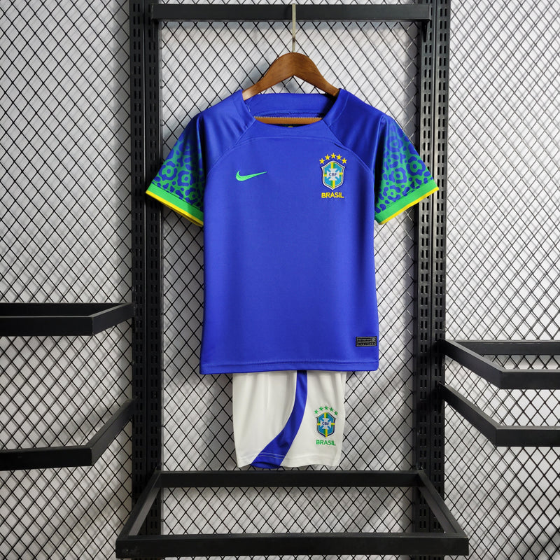 Kit Infantil Brasil Away 2022