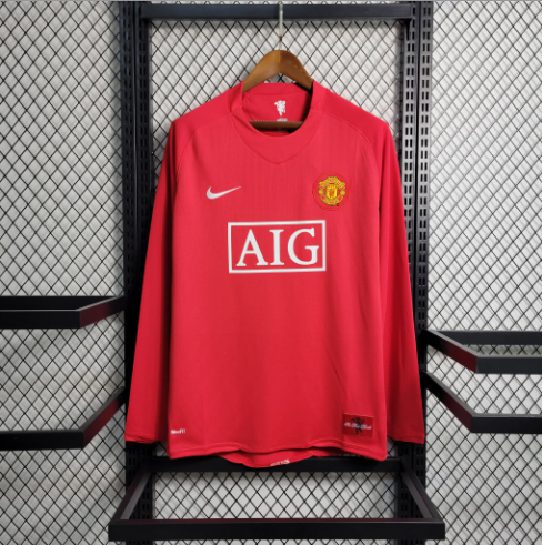 Camisa Manchester United 07/08 - Versão Retro Manga Comprida