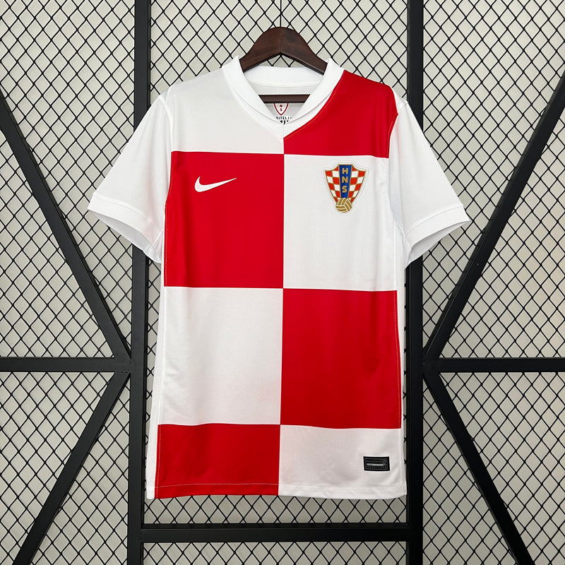 Camisa Croácia Home 2024 Modelo Torcedor Masculino