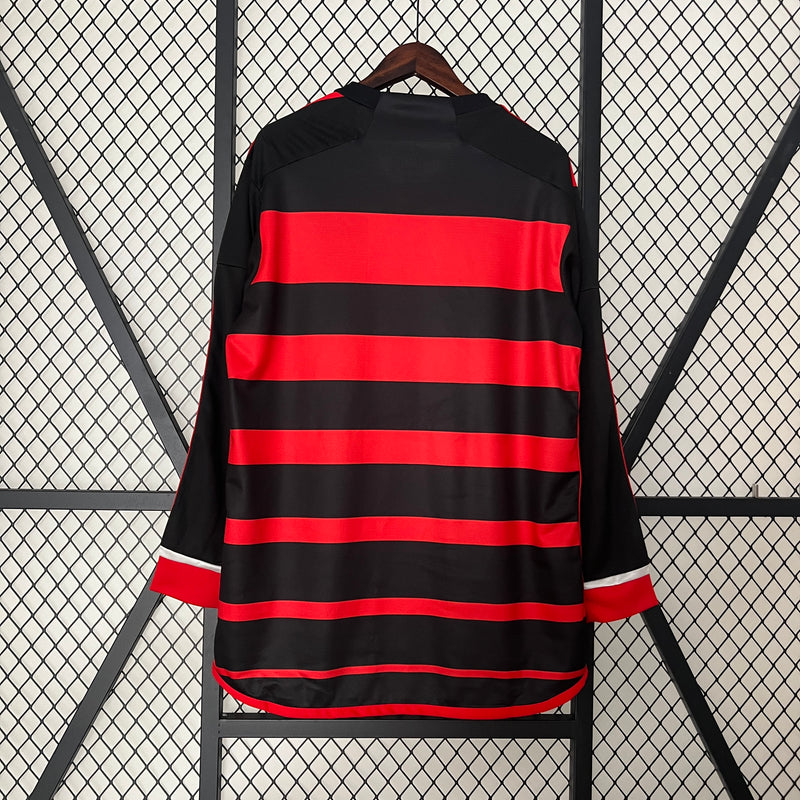 Camisa Flamengo Home 24/25 - Modelo Torcedor Manga Longa