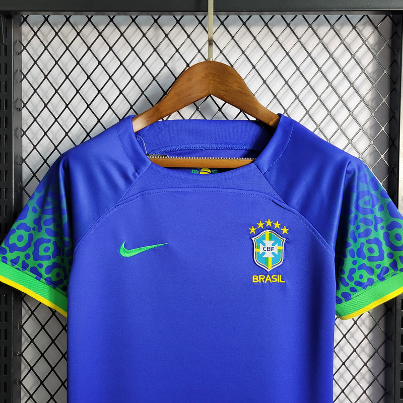 Kit Infantil Brasil Away 2022