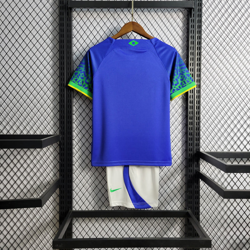 Kit Infantil Brasil Away 2022