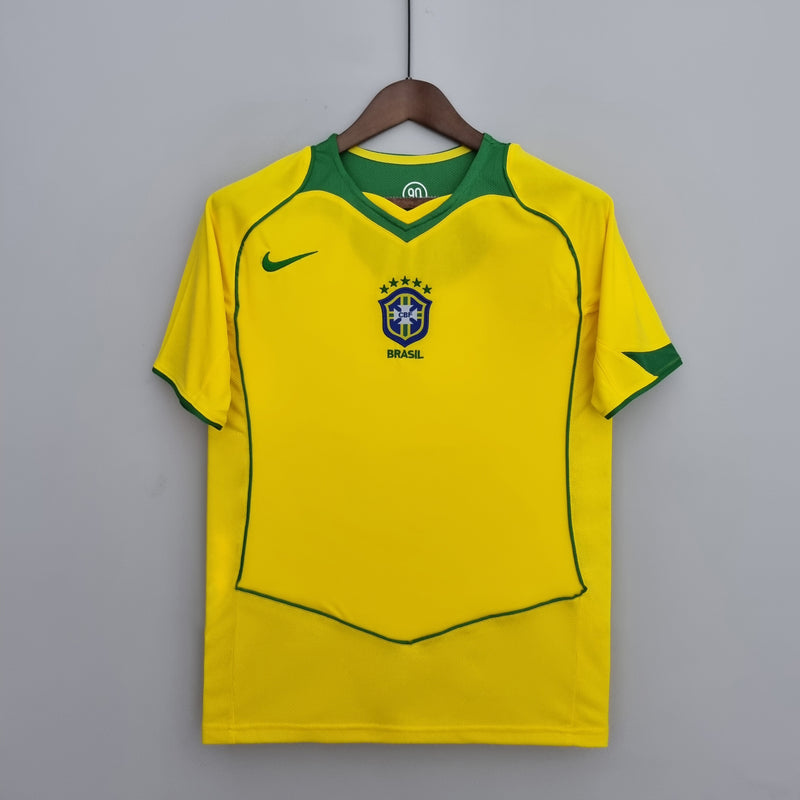 Camisa Brasil Home 04/06 - Versão Retro