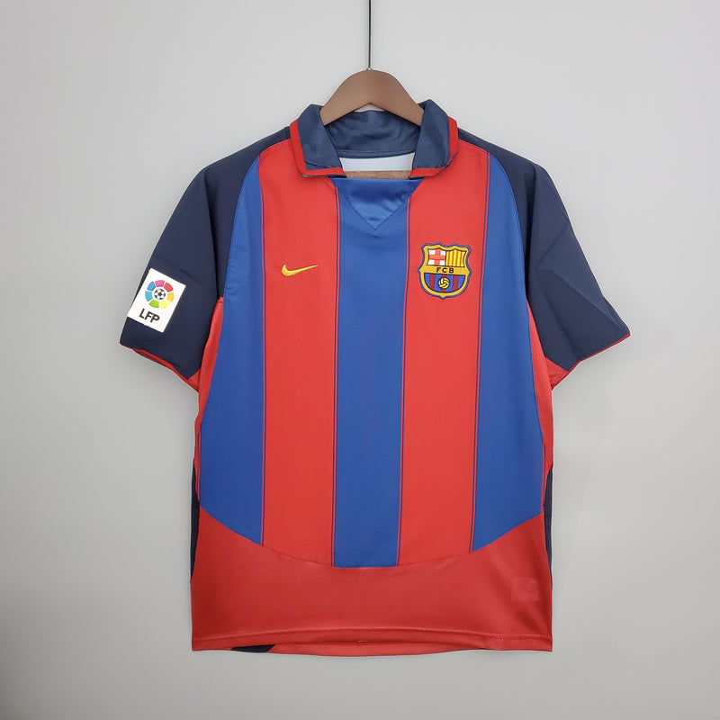 Camisa Barcelona Home 03/04 - Versão Retro