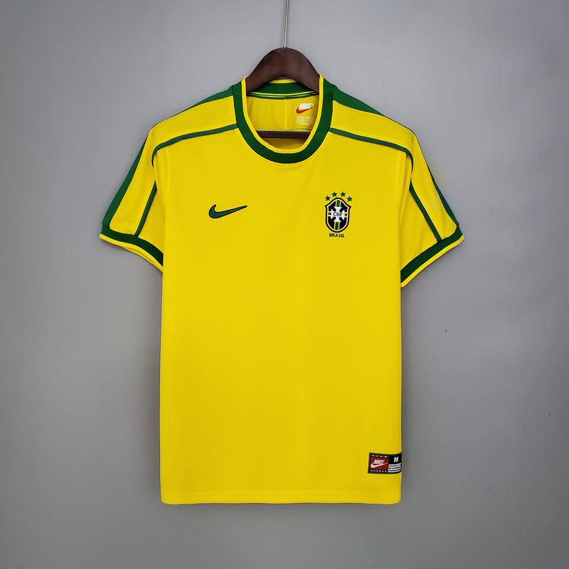 Camisa Brasil Home 1998 - Versão Retro