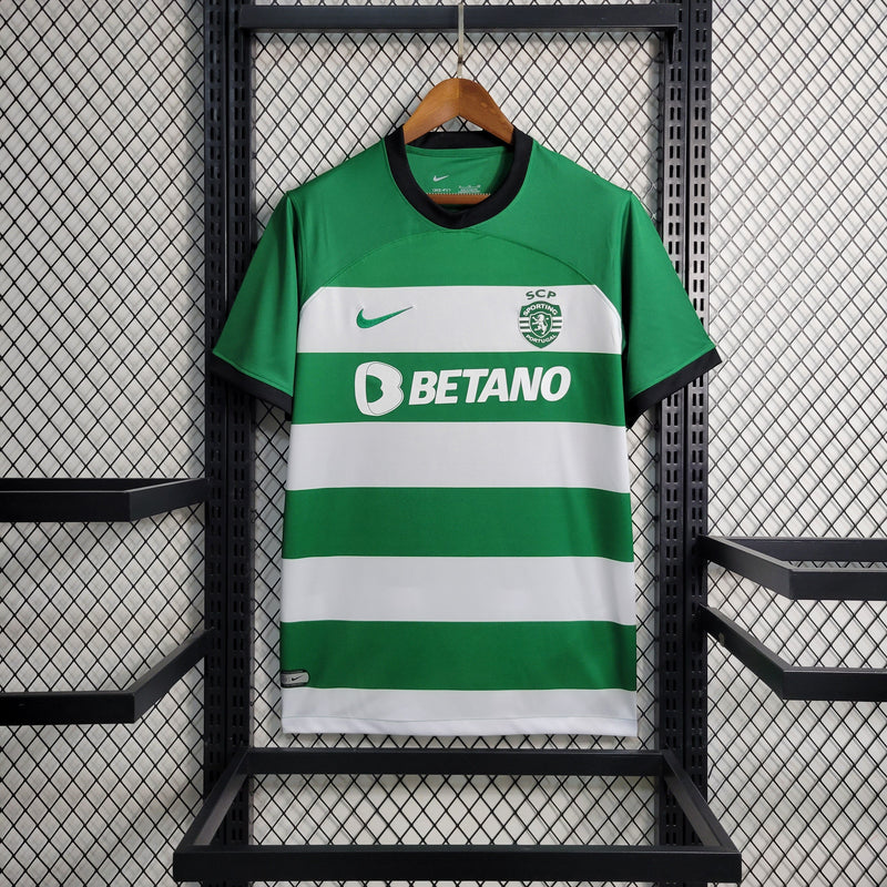 Camisa Sporting Home  23/24 - Nike Torcedor Masculina