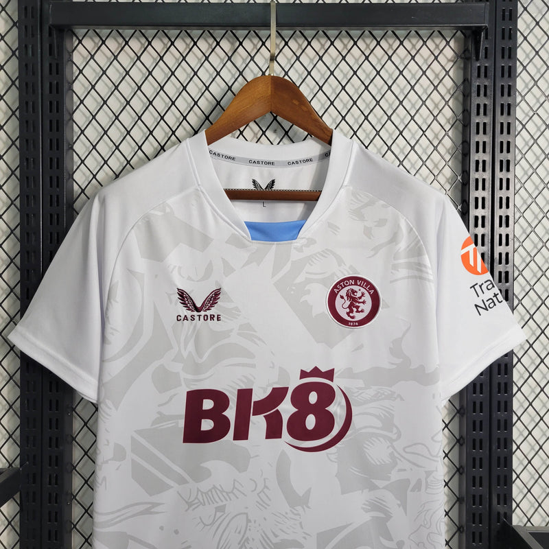 Camisa Aston Villa Away 23/24 Castore Torcedor Masculina - Lançamento