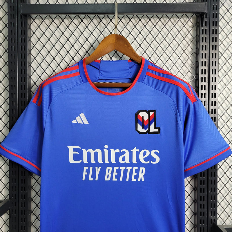 Camisa Lyon Away 23/24 - Adidas Torcedor Masculina - Lançamento