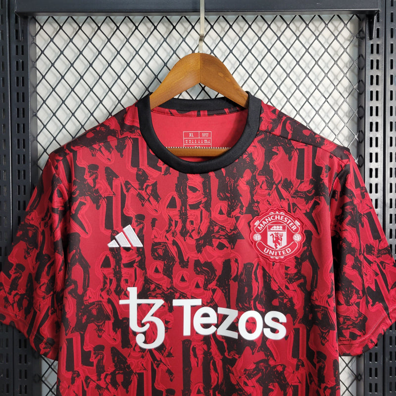 Camisa Manchester United Treino 23/24 - Modelo Torcedor Masculina