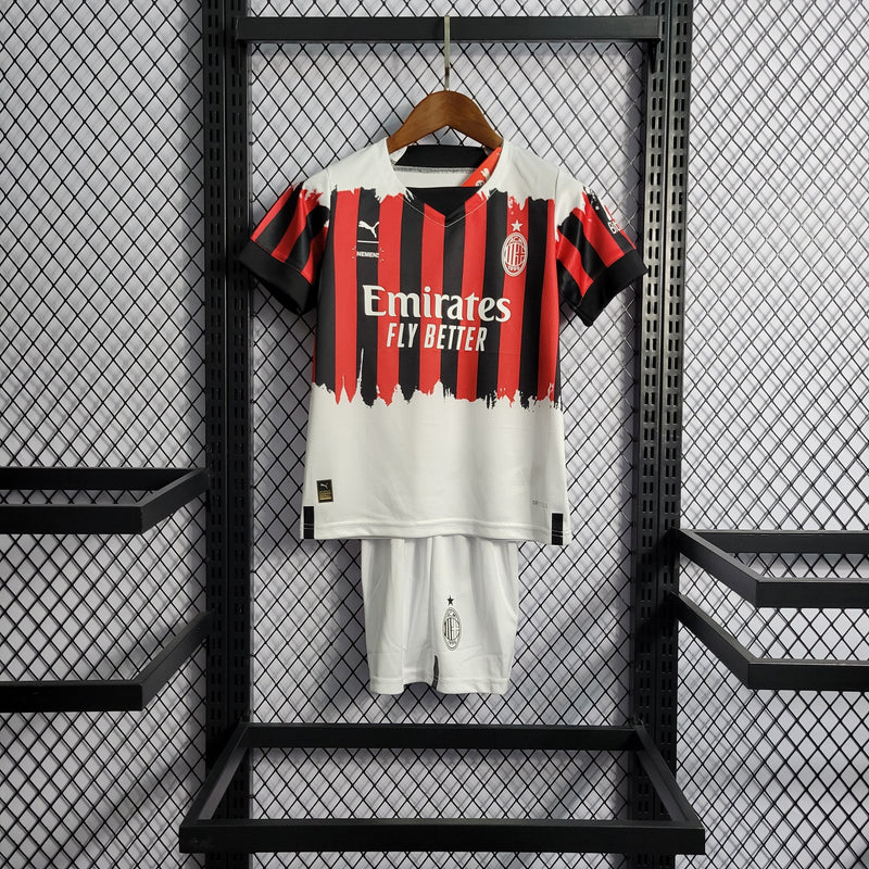 Kit Infantil Milan Terceira Camisa 22/23