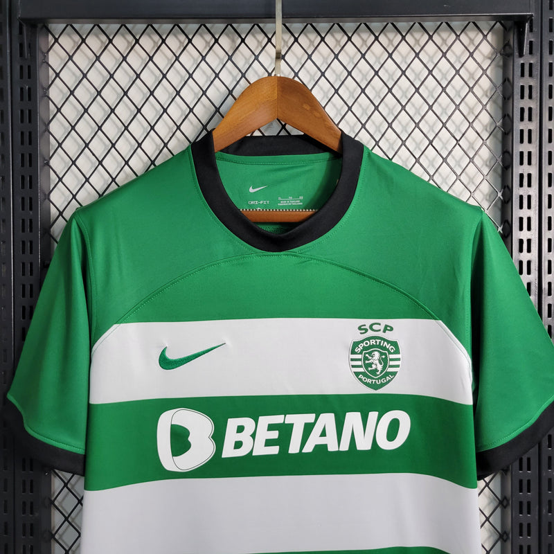 Camisa Sporting Home  23/24 - Nike Torcedor Masculina