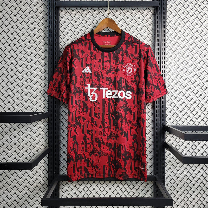 Camisa Manchester United Treino 23/24 - Modelo Torcedor Masculina